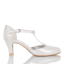 Bridal shoes leather Nelly white