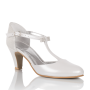 Bridal shoes leather Nelly white