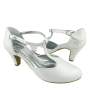 Bridal shoes leather Nelly white