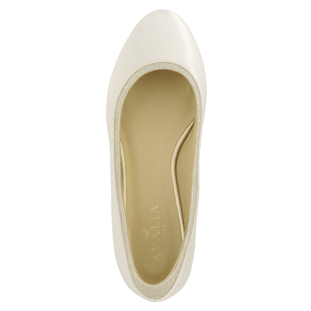 Свадебные атласные туфли Avalia ROMY Ivory