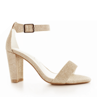Wedding shoes White Lady 861 Champagne with glitter
