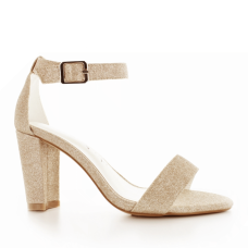 Wedding shoes White Lady 861 Champagne with glitter