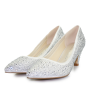 Wedding shoes White Lady 925 Ivory with rhinestones