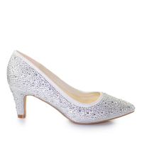Wedding shoes White Lady 925 Ivory with rhinestones