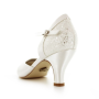 Wedding shoes White Lady 701 Ivory Satin Glitter