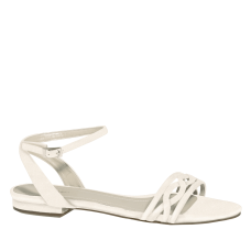 Bridal shoes Rainbow Club Faye Off-White Metallic