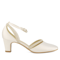 Свадебные атласные туфли Avalia LUNA Ivory