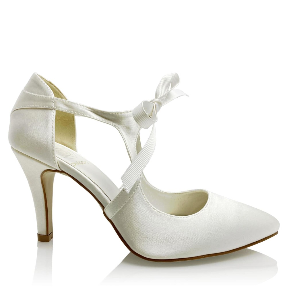 Wedding shoes Emma Satin Ivory