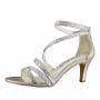 White Lady 865 Champagne evening shoes with glitter