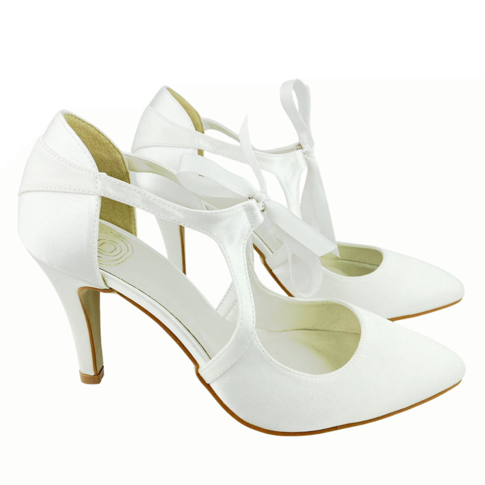 Wedding shoes Emma Satin Ivory