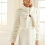 Faux fur bridal jacket Avalia E305