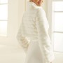Faux fur bridal jacket Avalia E305