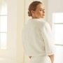 Bridal jacket in fur look Avalia E307