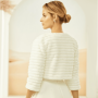 Faux fur bridal jacket Avalia E313