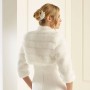 Bridal jacket in fur look Avalia E42