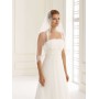 Veil with lace edge Avalia S160
