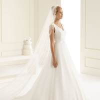 Veil with lace edge Avalia S161