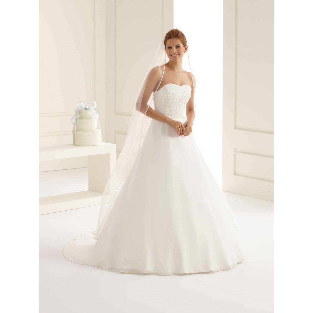 Veil with satin edging Avalia S128