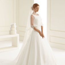 Veil with lace edge Avalia S168