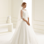 Veil with lace edge Avalia S168
