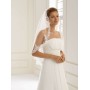 Veil with lace edge Avalia S103