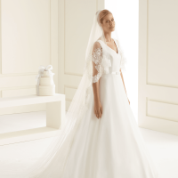 Veil with lace edge Avalia S171