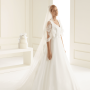 Veil with lace edge Avalia S171