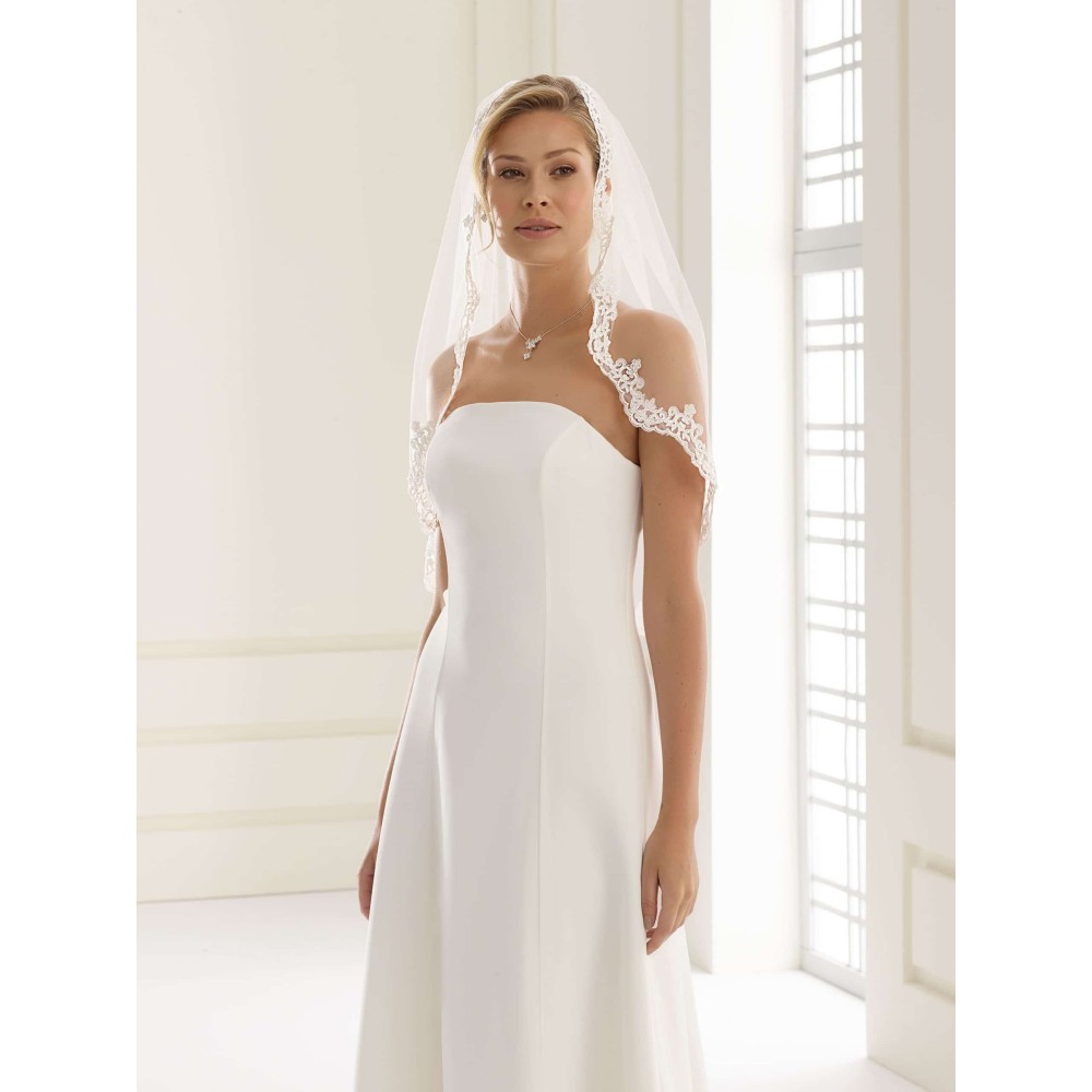 Veil with lace edge Avalia S106