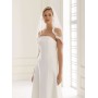 Veil with lace edge Avalia S106