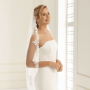 Veil with lace edge Avalia S192