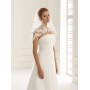 Veil with lace edge Avalia S134