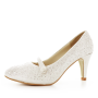 Wedding shoes White Lady 824 Ivory with pearls