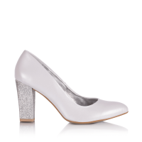 Avril ivory glitter wedding shoes