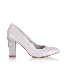 Avril ivory glitter wedding shoes