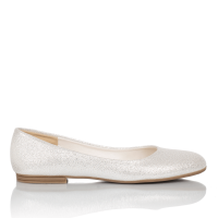 Bride ballerinas Bea silver glitter