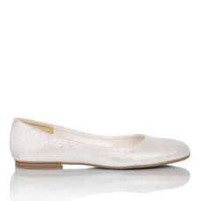 Bride ballerinas Bea silver glitter
