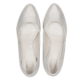 Bridal shoes comfortable Stacy silver glitter