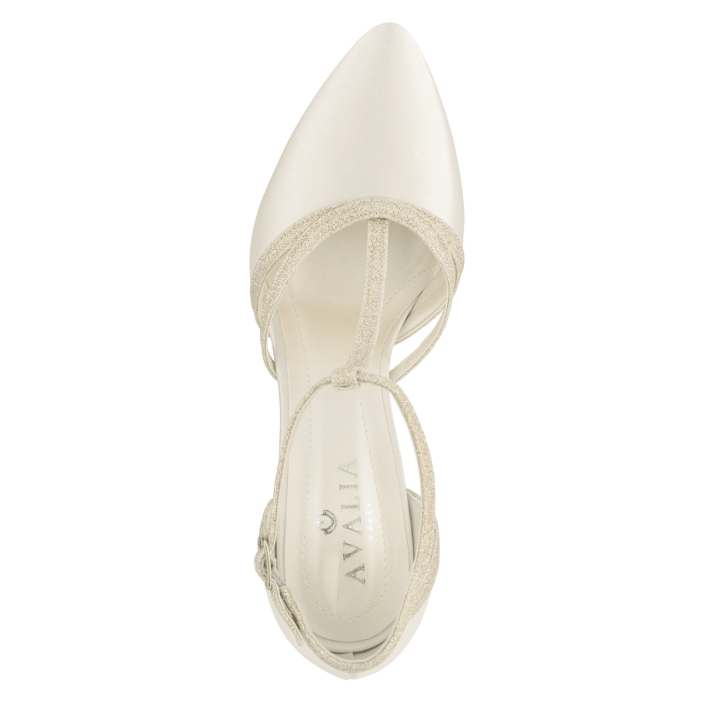 Свадебные атласные туфли Avalia WILMA Ivory