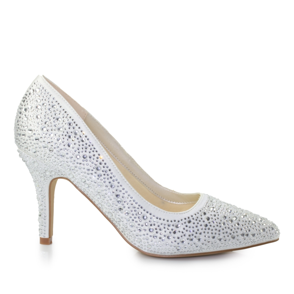 Wedding shoes White Lady 920 Ivory with rhinestones