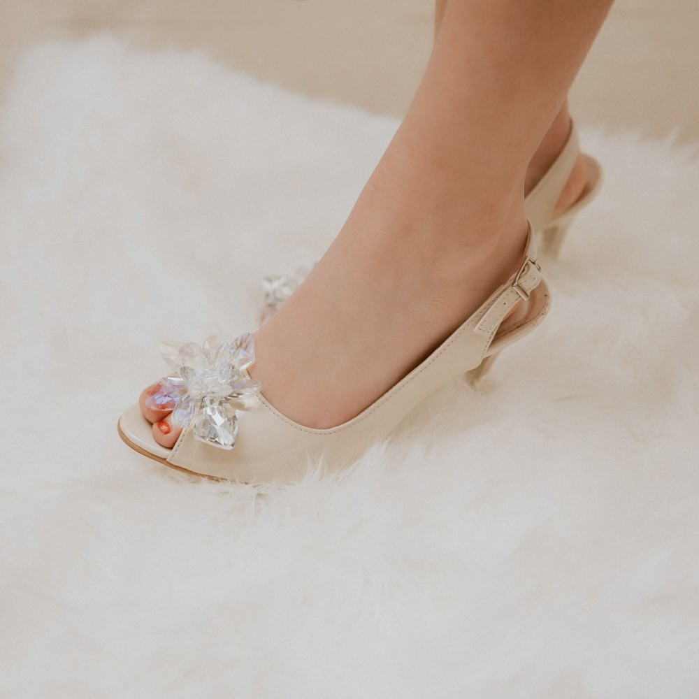 Wedding shoes Lilly Diamond Ivory leather