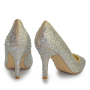 Evening shoes White Lady 920 Champagne with rhinestones