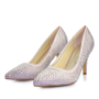 Evening shoes White Lady 920 pink with rhinestones