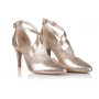 Bridal shoes Ida gold pointed