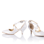 Wedding shoes Alice leather white-gold