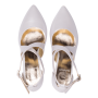 Wedding shoes Alice leather white-gold