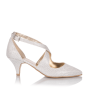 Wedding shoes Alice fabric white-gold