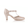 Bridal shoes leather Nelly cream