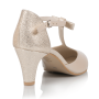 Bridal shoes leather Nelly cream