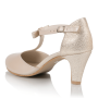 Bridal shoes leather Nelly cream