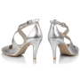 Bridal shoes Ida leather silver